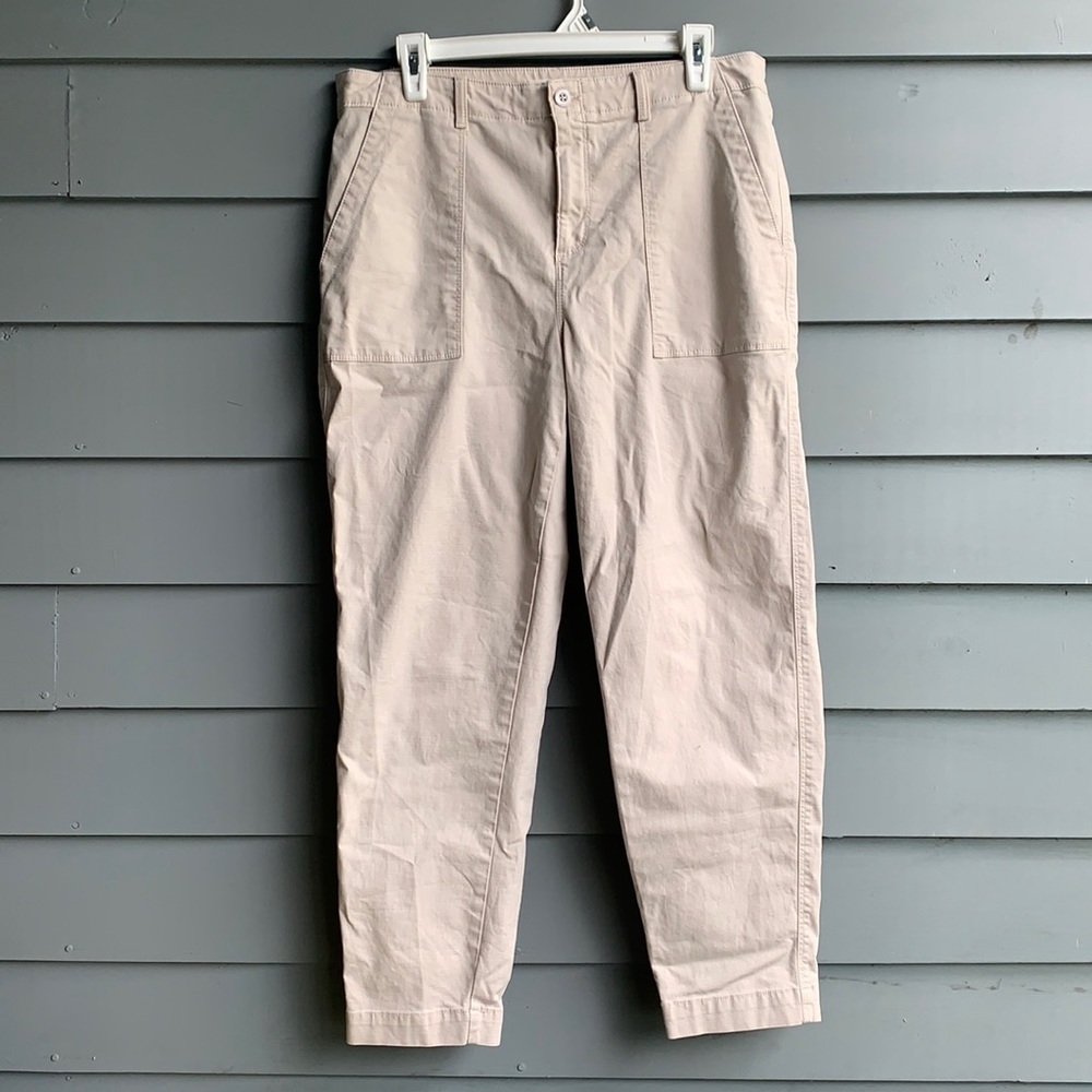 High Waist Stretch Khaki Pant